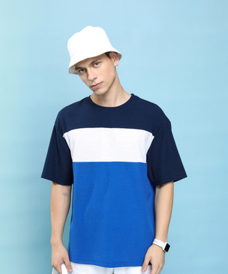 HIGHLANDER Colorblock Men Round Neck Multicolor T-Shirt