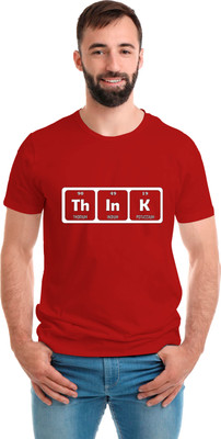 SmarTee Street Printed Men Round Neck Red T-Shirt