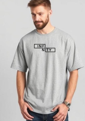 UrGear Graphic Print Men Round Neck Grey T-Shirt