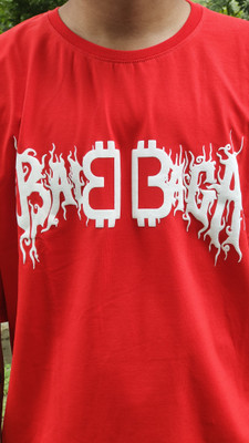 UBONKE Printed Men Crew Neck Red T-Shirt