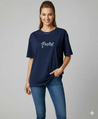 UrGear Printed Women Round Neck Black T-Shirt