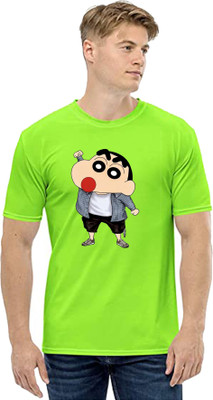 Deccan Store Cartoon Men Round Neck Light Green T-Shirt