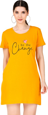 AA R HOSIERY Printed Women Round Neck Black T-Shirt