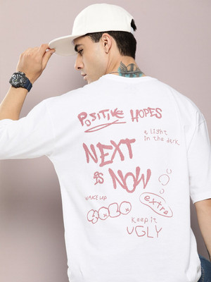 Kook N Keech Printed Men Round Neck White T-Shirt