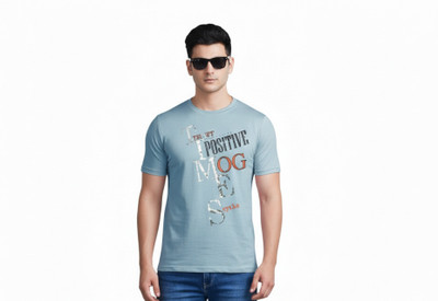 DS CREATIONZ Printed Men Round Neck Multicolor T-Shirt