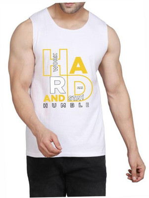 Restore Typography Men Round Neck White T-Shirt