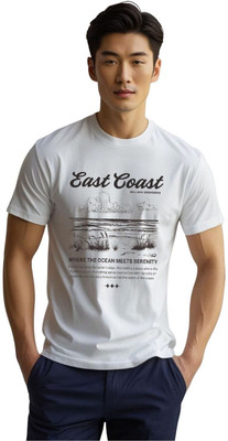 Millionemotions Graphic Print Men Round Neck White T-Shirt