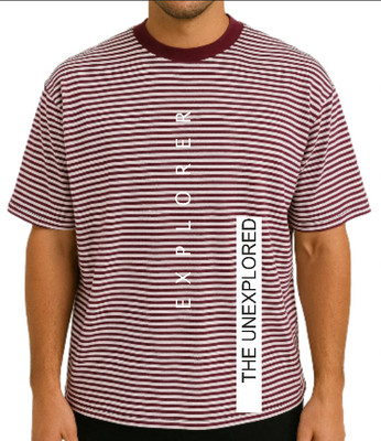 UrGear Printed Men Round Neck Maroon T-Shirt