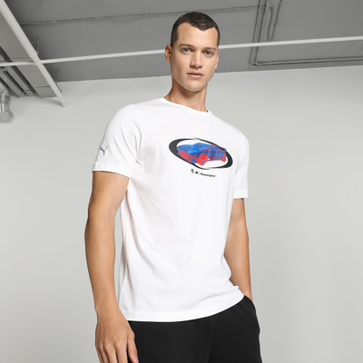 PUMA Printed, Typography Men Round Neck White T-Shirt