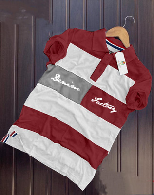 FABTEE Colorblock Men Polo Neck Multicolor T-Shirt