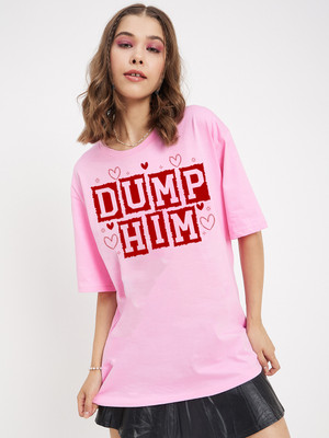 COLOR CAPITAL Solid Women Round Neck Red T-Shirt