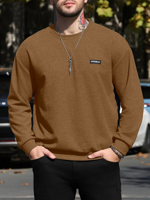 sti Full Sleeve Solid Men Sweatshirt