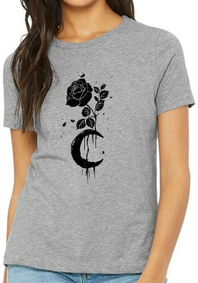 Smart Colors Printed Women Round Neck Multicolor T-Shirt