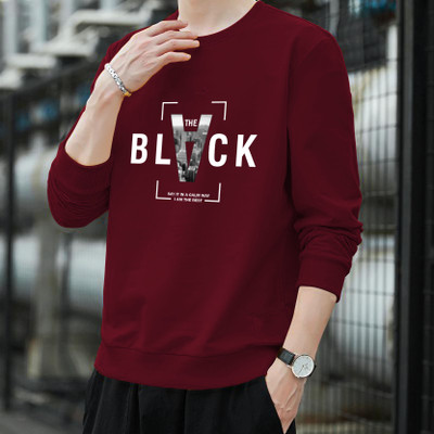 Manico Printed Men Round Neck Maroon T-Shirt