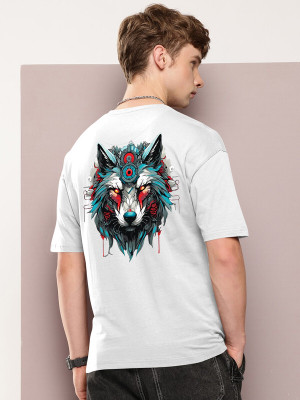 DD Dark Drive Printed Men Round Neck White T-Shirt