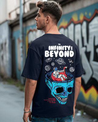 BEWAKOOF Graphic Print Men Round Neck Blue T-Shirt