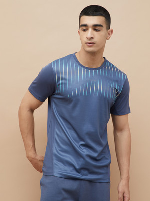 Fame Forever by Lifestyle Printed Men Crew Neck Blue T-Shirt