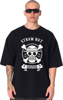 Cool Plus Printed Men Round Neck Black T-Shirt