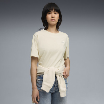 PUMA Solid Women Round Neck White T-Shirt