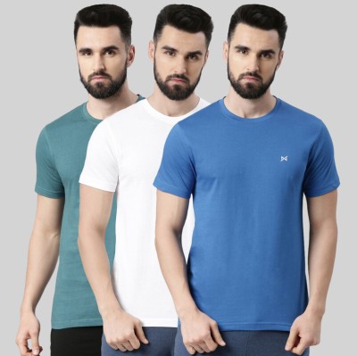 Force NXT Solid Men Round Neck Multicolor T-Shirt