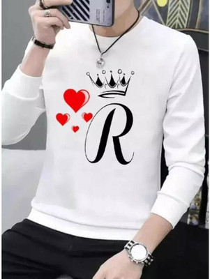 j s fashion Graphic Print Men Round Neck White T-Shirt