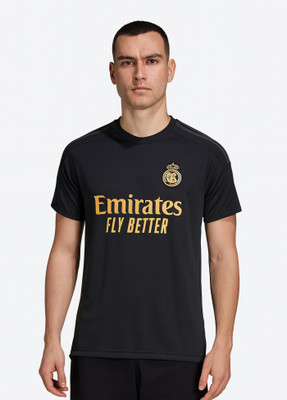 DOSTITCH Printed Men Round Neck Black T-Shirt