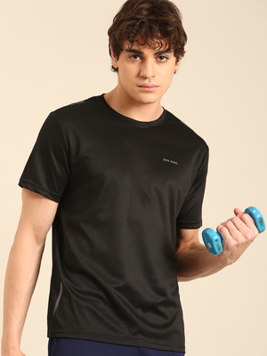 Pepe Jeans Solid Men Round Neck Black T-Shirt