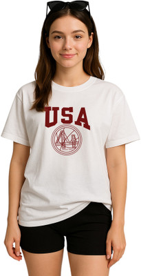 My Swag Typography Women Round Neck White T-Shirt