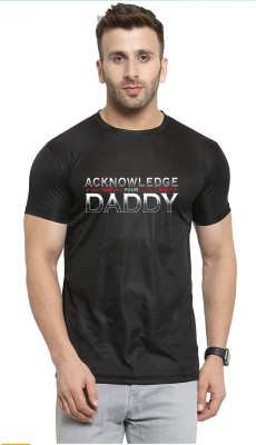 Deccan Store Typography Men Round Neck Black T-Shirt