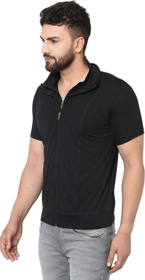 JB Jangoboy Solid Men Polo Neck Blue T-Shirt