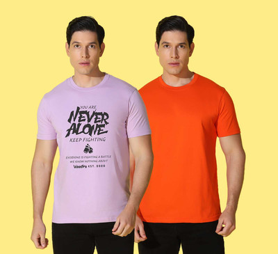 WOOSTRO Typography Men Round Neck Multicolor T-Shirt