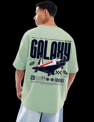RAN ELEVEN COMPANY Graphic Print Men Crew Neck Green T-Shirt