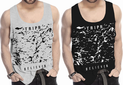 TRIPR Printed Men Round Neck Multicolor T-Shirt