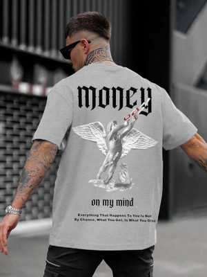 Force Printed Men Round Neck Grey T-Shirt