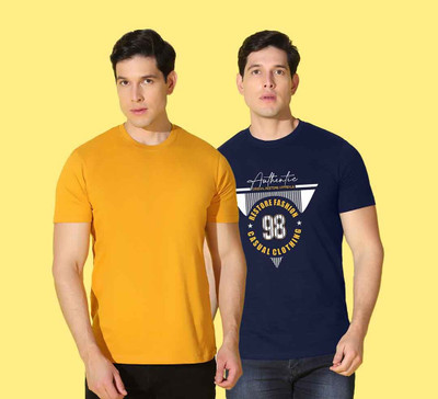 WOOSTRO Graphic Print Men Round Neck Multicolor T-Shirt