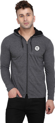 tfurnish Graphic Print Men Hooded Neck Grey T-Shirt