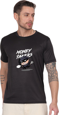 Skill IT Services Graphic Print Men Round Neck Black T-Shirt