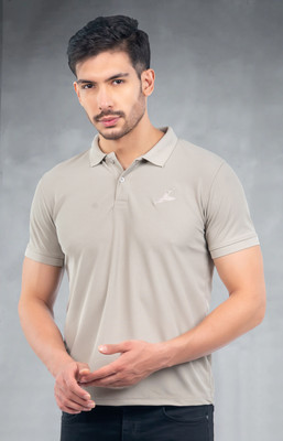 Fashion Territory Solid Men Polo Neck Multicolor T-Shirt