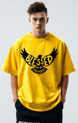 BLOSSOMTRADER Graphic Print Men Round Neck White T-Shirt