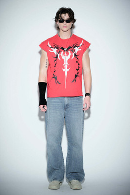 Bonkers Corner Graphic Print Men Round Neck Red T-Shirt