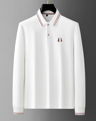 GLANZY Solid Men Polo Neck White T-Shirt