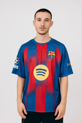 YUTU Printed Men Round Neck Red, Blue T-Shirt