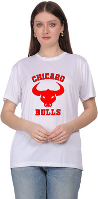 BOOOSTAM PRODUCT Printed Women Round Neck White T-Shirt