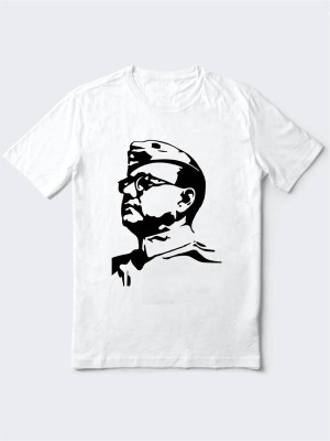 HamsaMART.com Printed Men Round Neck White T-Shirt