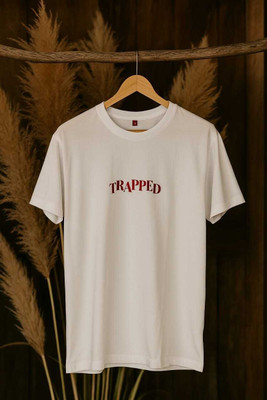 urban threads Graphic Print, Typography Men Round Neck White, Red T-Shirt