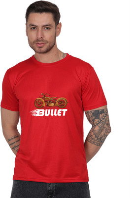 Shiv Junction Printed Men Round Neck Red T-Shirt
