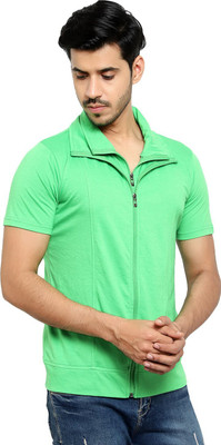 JB Jangoboy Self Design Men Polo Neck Blue T-Shirt