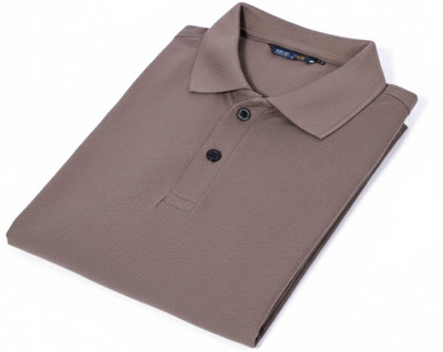 VELLORATRENDS Solid Men Cowl Neck Reversible Brown T-Shirt