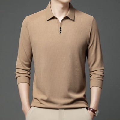 Balkrishna Creation Solid Men Polo Neck Brown T-Shirt