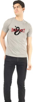 Pulp Official Printed Men Round Neck Grey T-Shirt